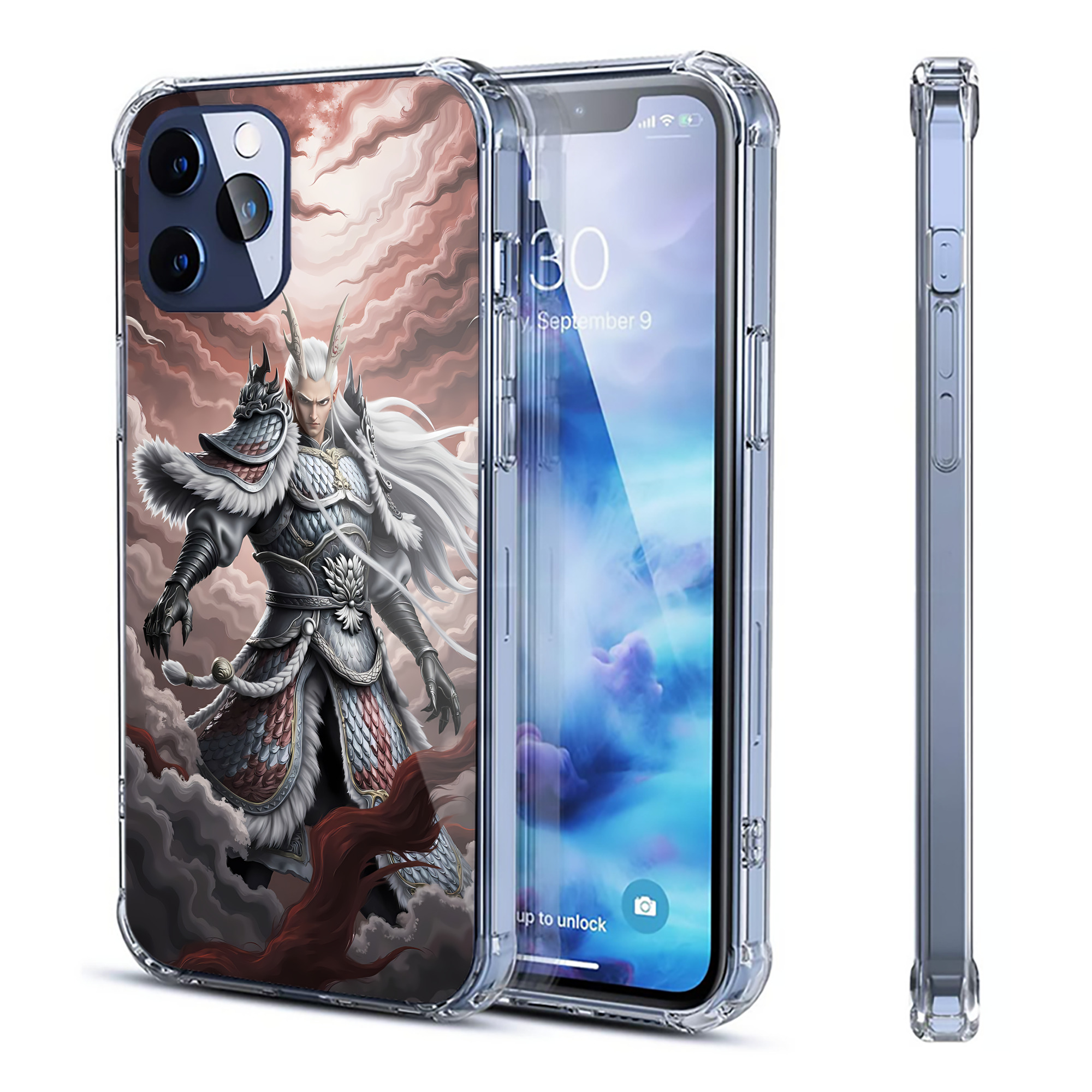 （画像用） Ne Zha 2 ナタ 魔童の大暴れ 【iPhone 12シリーズ対応】透明スマホケース（クリアソフトケース）